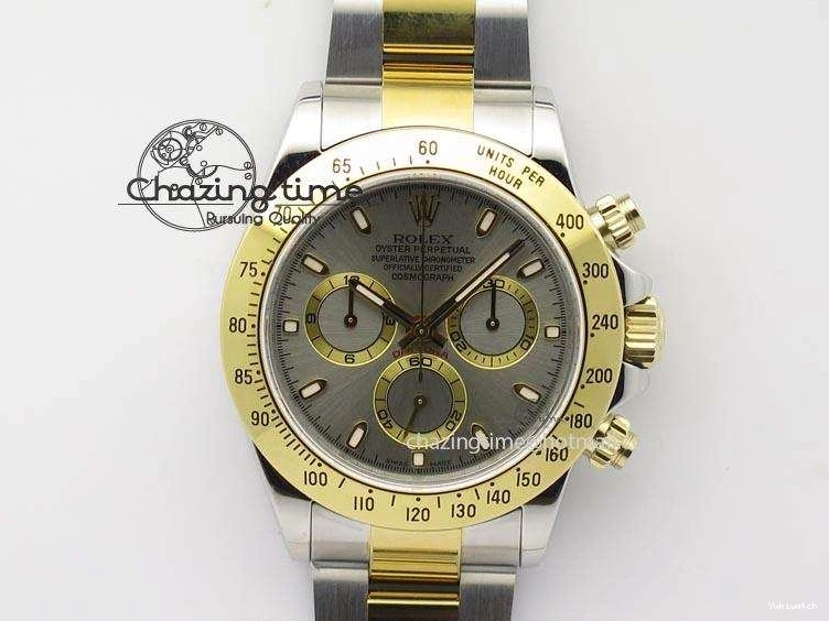 JF SS 116523 Gray On Best Bracelet A7750 YG Edition SS YG Dial Daytona 0312